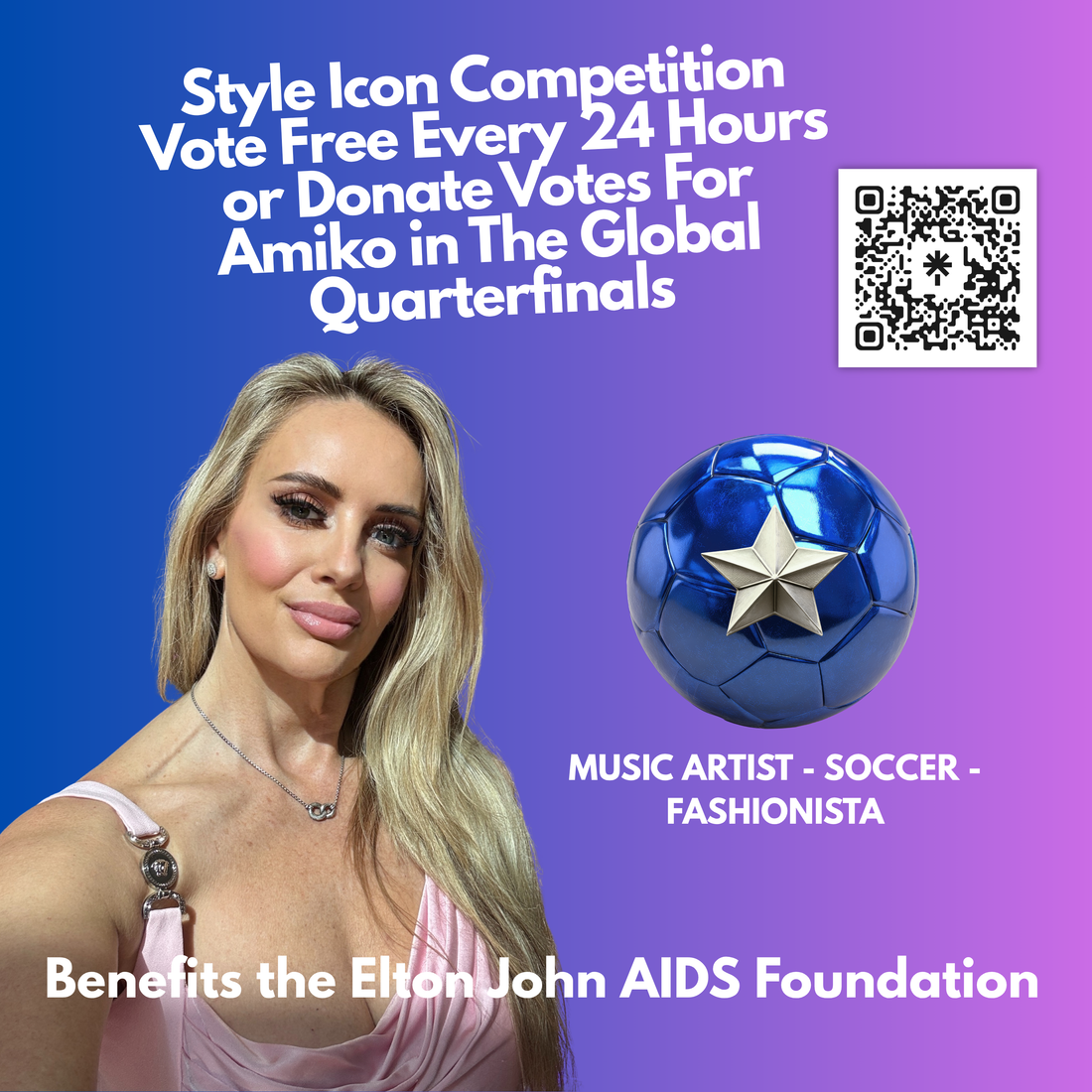 AMIKO MAKES THE STYLE ICON COMPETITION QUARTERFINALS BACKED BY ELTON JOHN