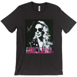 Amiko Retro Noir Self-Portrait T-Shirt in Black or White