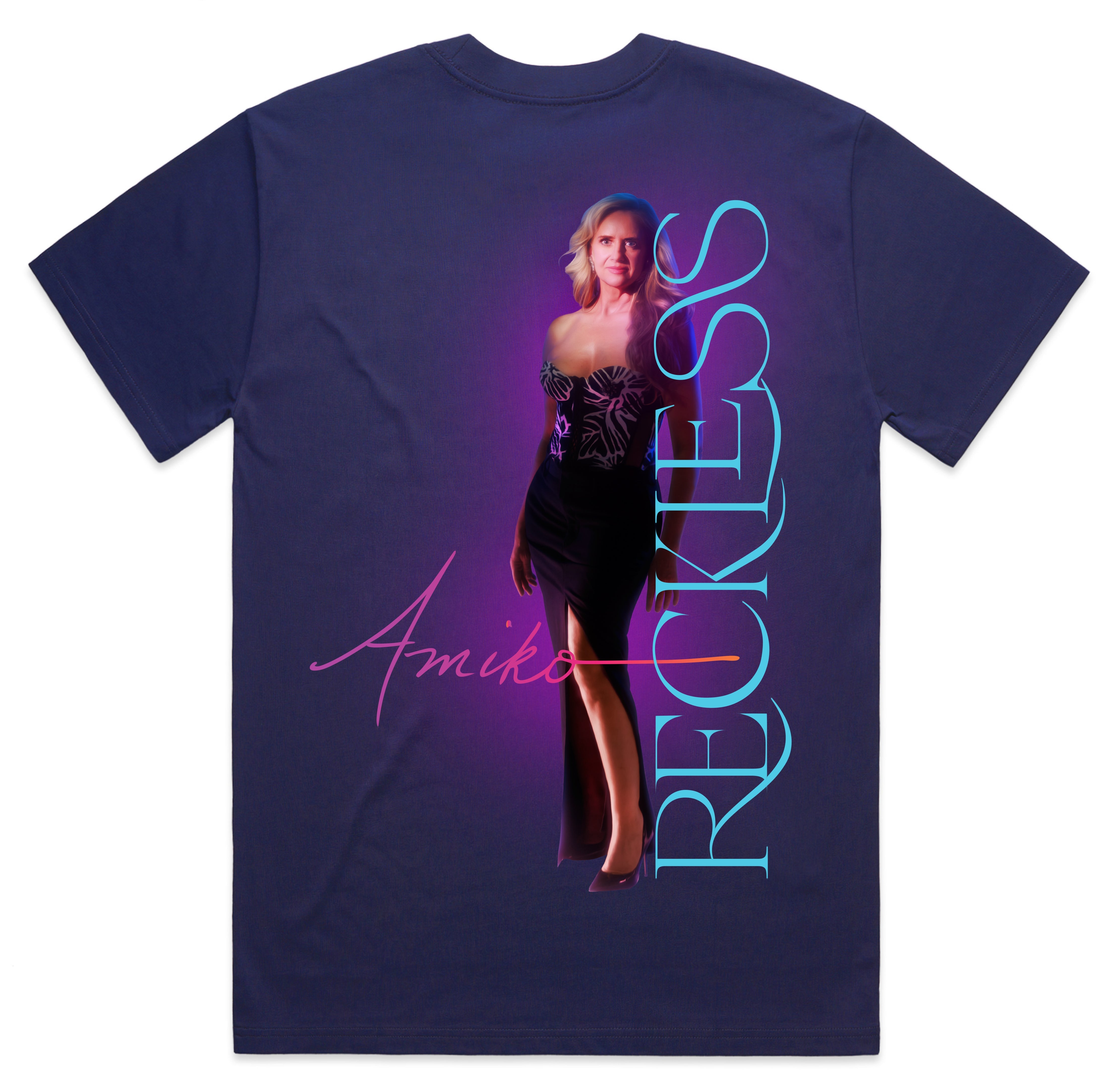 AmikoBlueTeePreview Amiko Reckless tee - Image 1