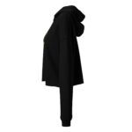 Hat Trick Woman Crop Hoodie - Black - Image 3