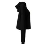Hat Trick Woman Crop Hoodie - Black - Image 4