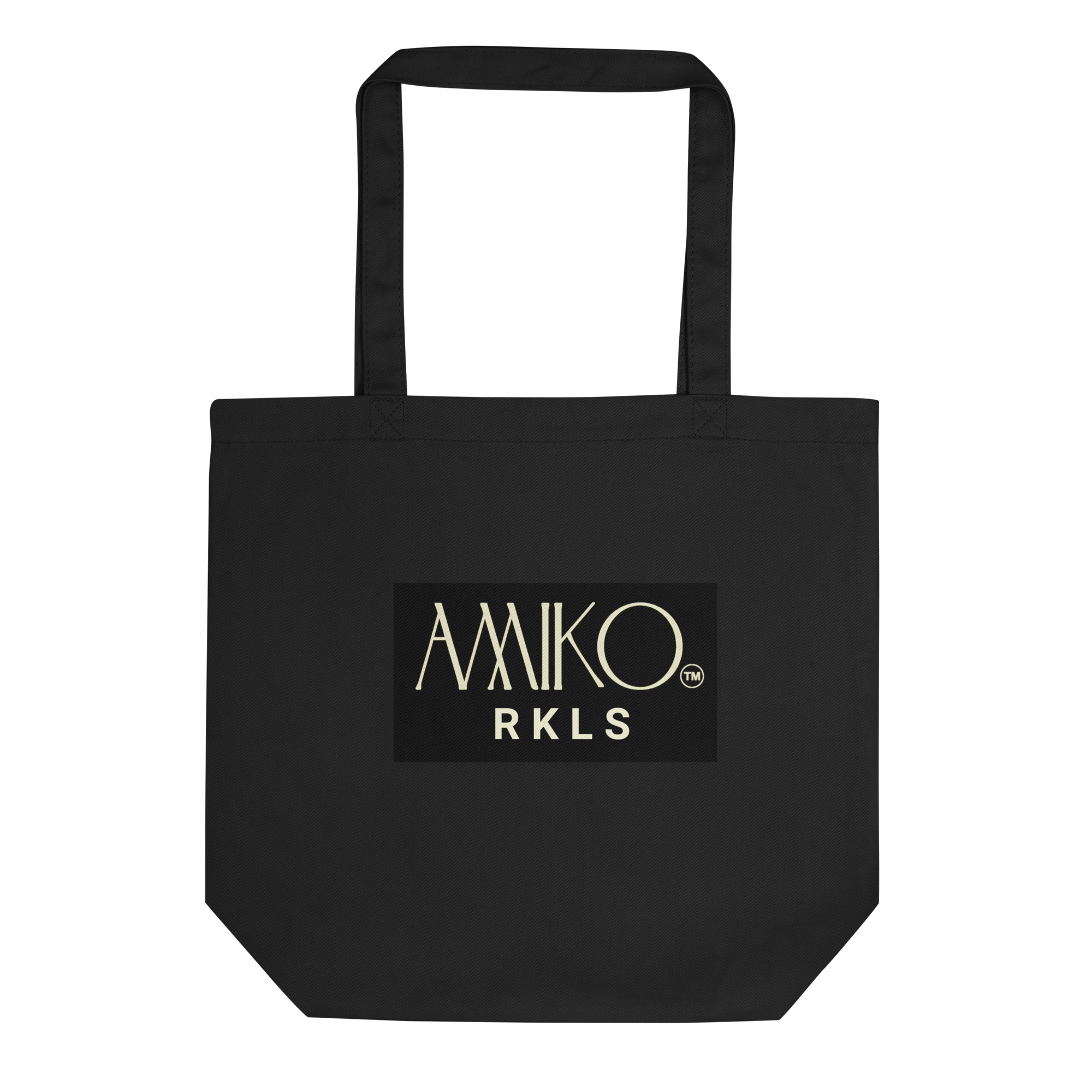 eco-tote-bag-black-front-6a7ec4be5f363.jpg Amiko RKLS Stylish Eco Tote Bag - Image 1