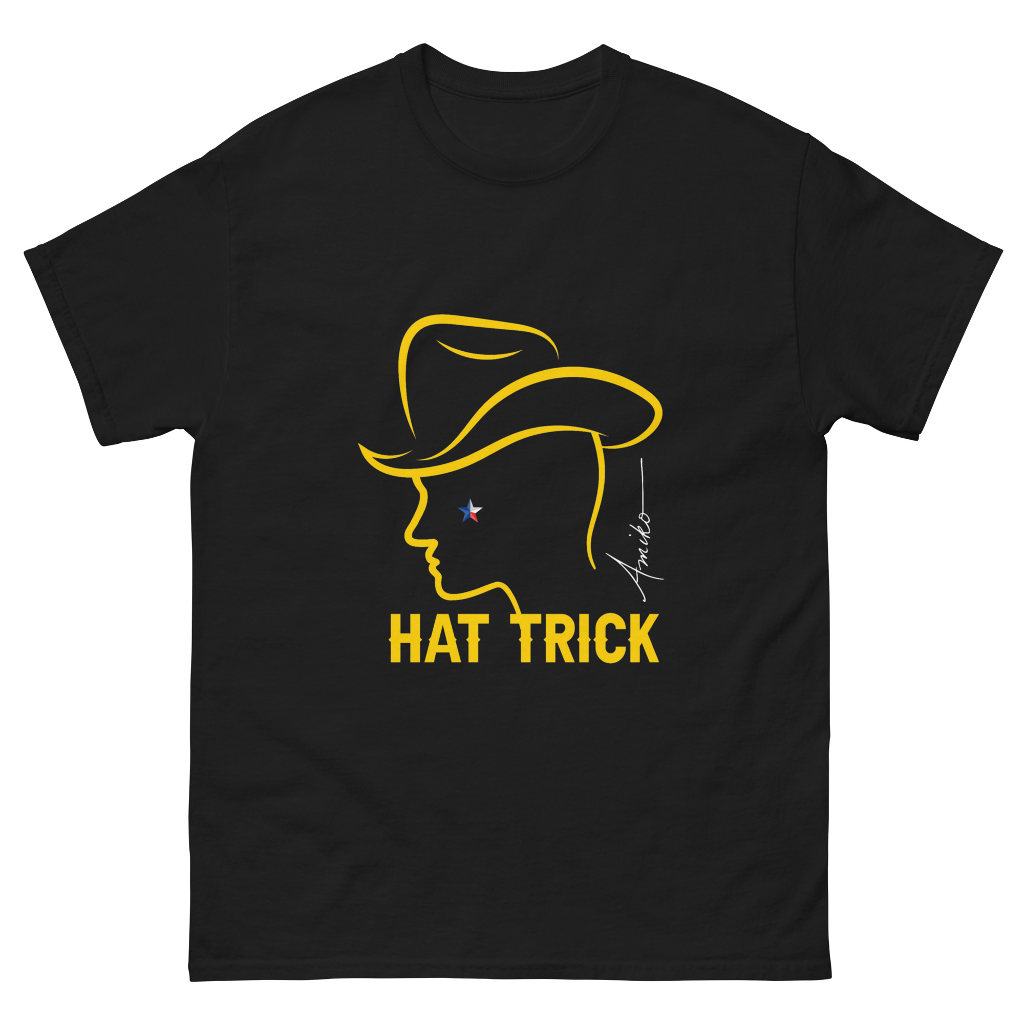 unisex-classic-tee-black-front-6a8156f260a67.jpg Amiko Classic HT T-Shirt - Image 1