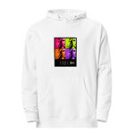 Amiko Reckless 4 Square Unisex Midweight Hoodie - Image 3