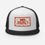 Amiko Checkerboard & Logo Streetwear Trucker Cap