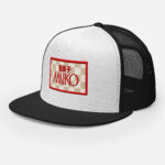 Amiko Checkerboard & Logo Streetwear Trucker Cap - Image 2