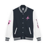 Amiko "Live for the Thrill" Streetwear Style Letterman Jacket - Image 6